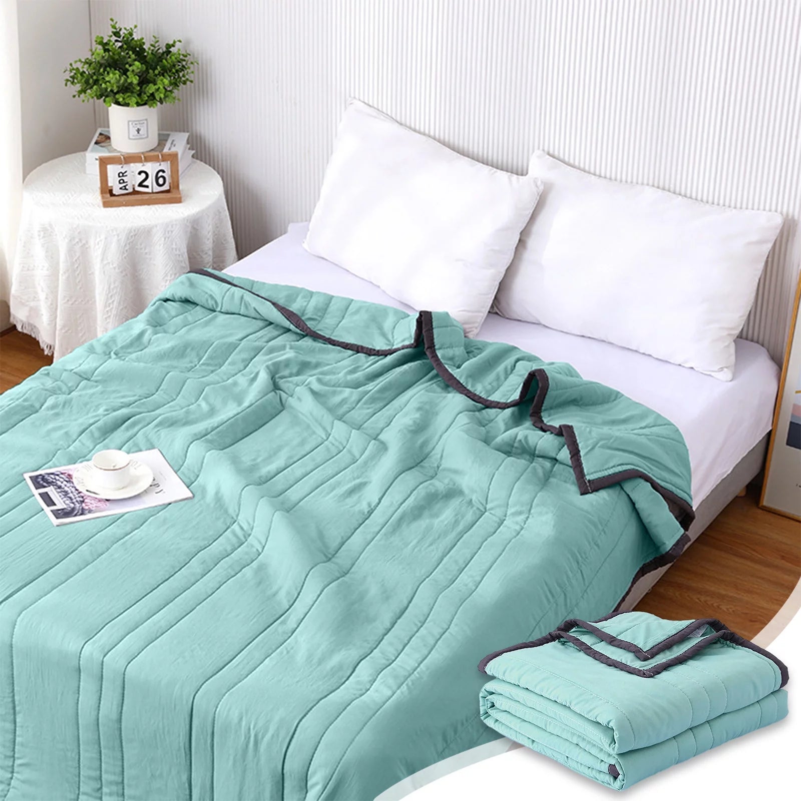 Cooling Comforter for Hot Sleepers,Cooling Blanket for Night Sweats,Cooling Comforter Queen,Summer Cool Lightweight Breathable Cooling Blankets,59.05X39.37In