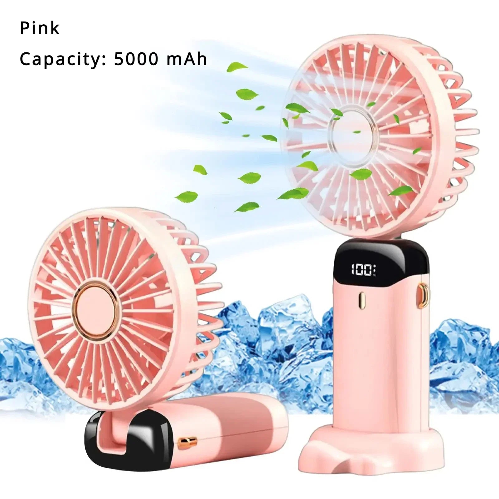 Portable Fan Foldable  With 5 Speeds