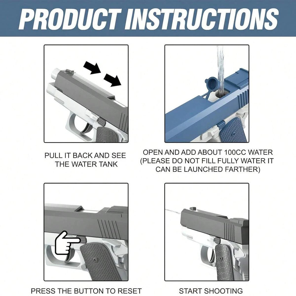 Water Pistol Toy Squirt Guns