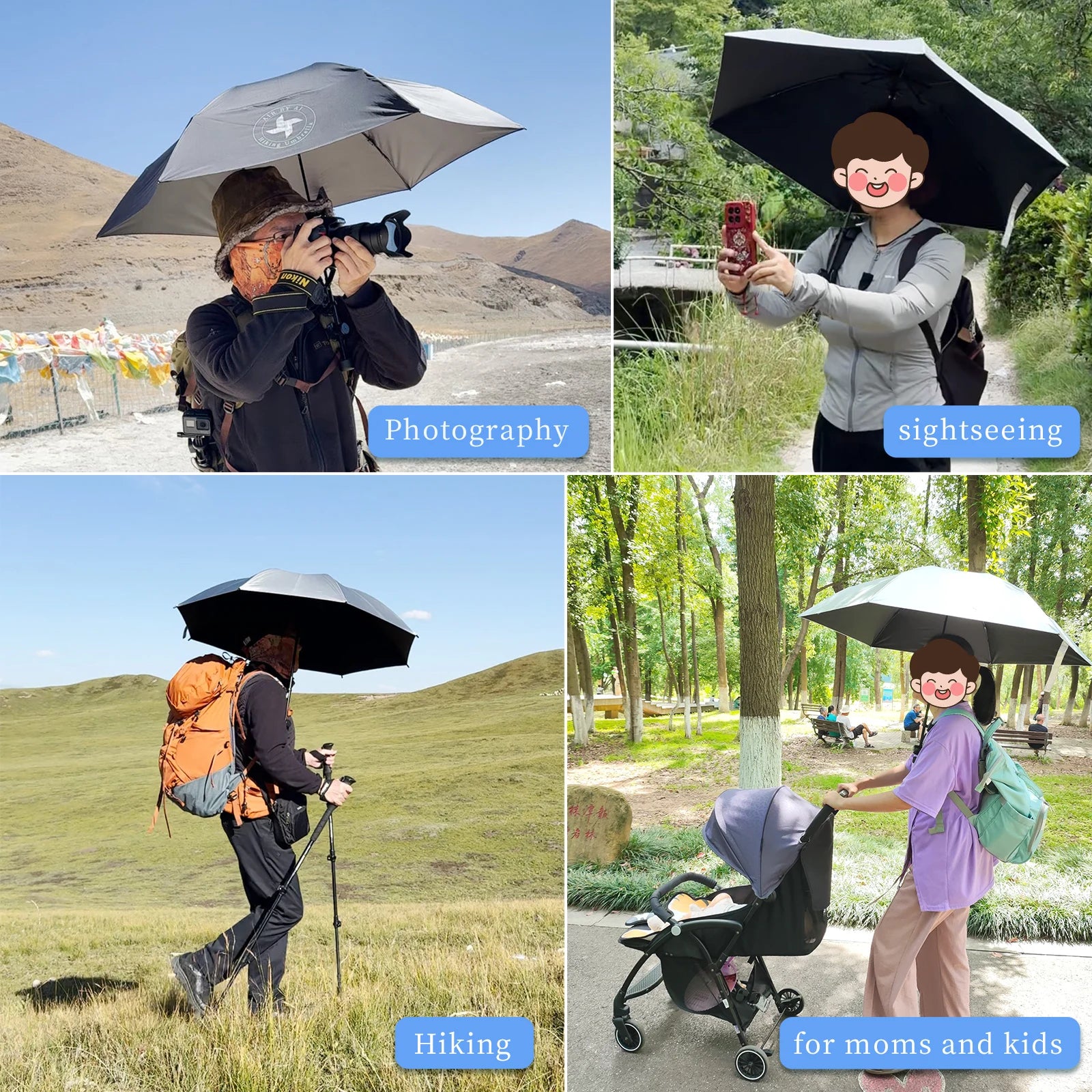 Backpack Umbrella Clip Handsfree