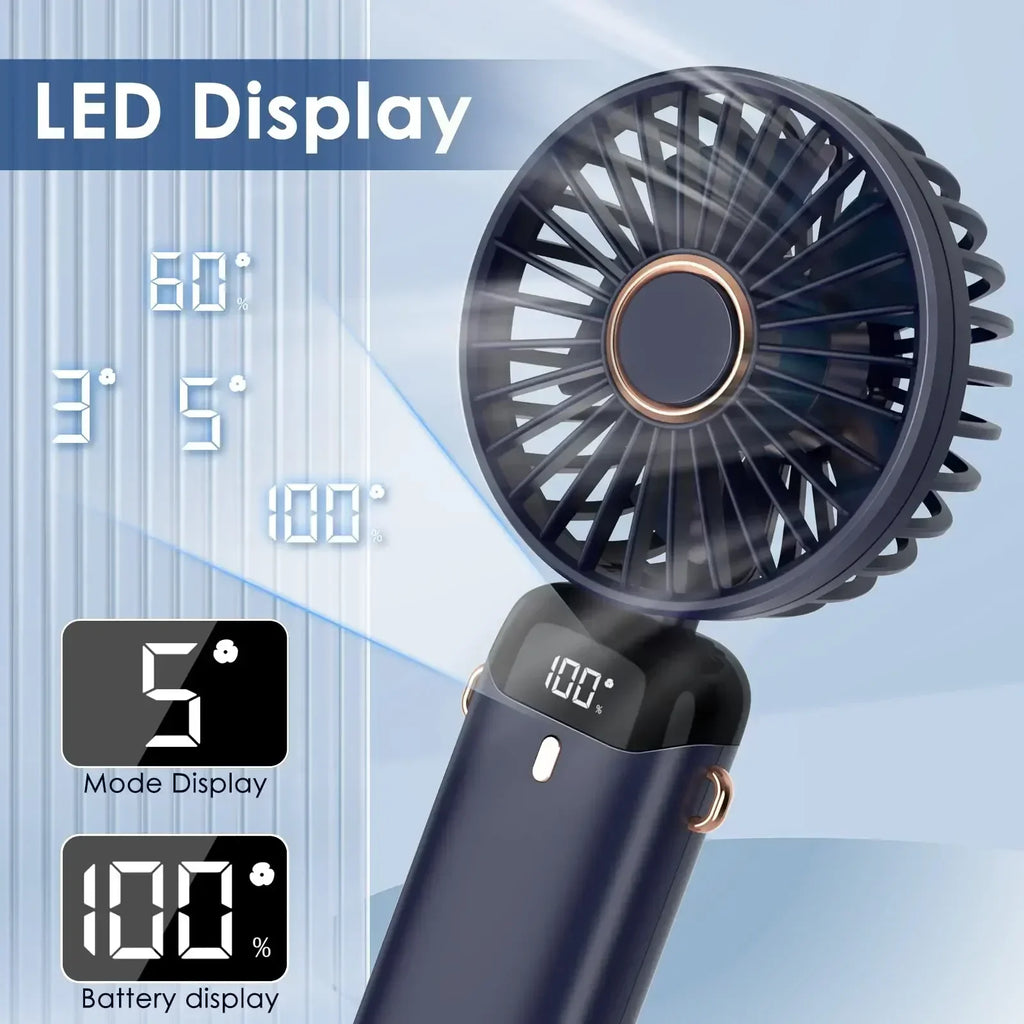 Portable Fan Foldable  With 5 Speeds