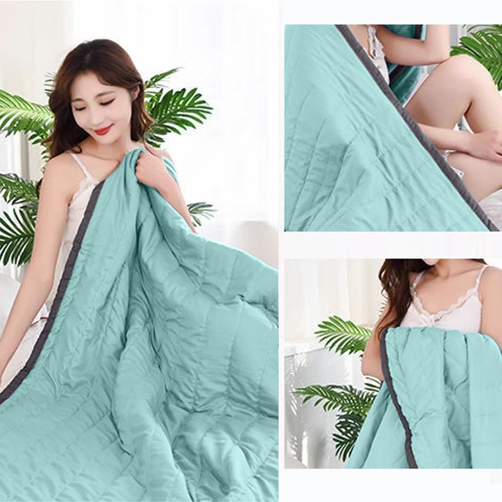 Cooling Comforter for Hot Sleepers,Cooling Blanket for Night Sweats,Cooling Comforter Queen,Summer Cool Lightweight Breathable Cooling Blankets,59.05X39.37In