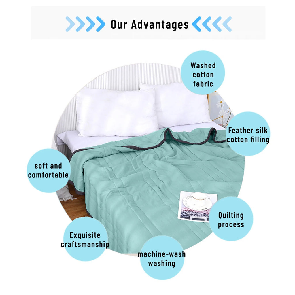 Cooling Comforter for Hot Sleepers,Cooling Blanket for Night Sweats,Cooling Comforter Queen,Summer Cool Lightweight Breathable Cooling Blankets,59.05X39.37In