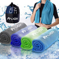 4 Pack Cooling Towels, Ice Towel for Neck and Face, Soft Breathable Chilly Microfiber Keep Cool Towels for Yoga, Gym, Fitness, Camping, Running, Workout & More Activities, 40"X 12"